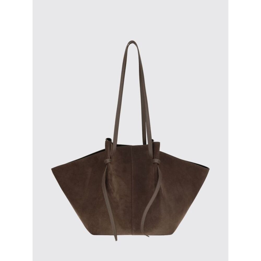 Medium Mochi Shoulder Bag Yuzefi In Suede Leather With Double Handle